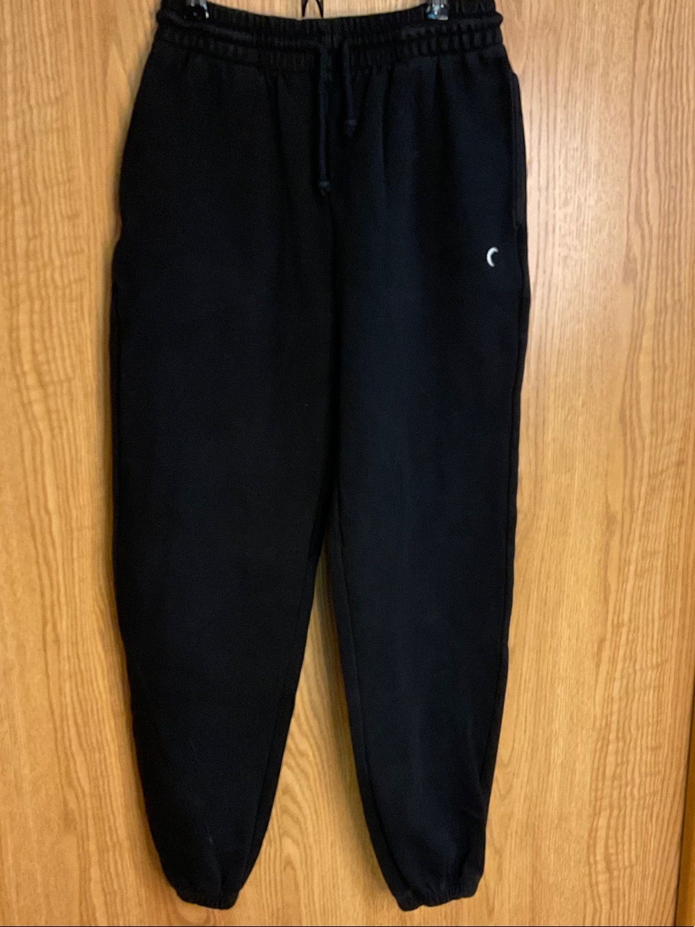 Everyday Black Jogger Sweatpants with Drawstring Waist